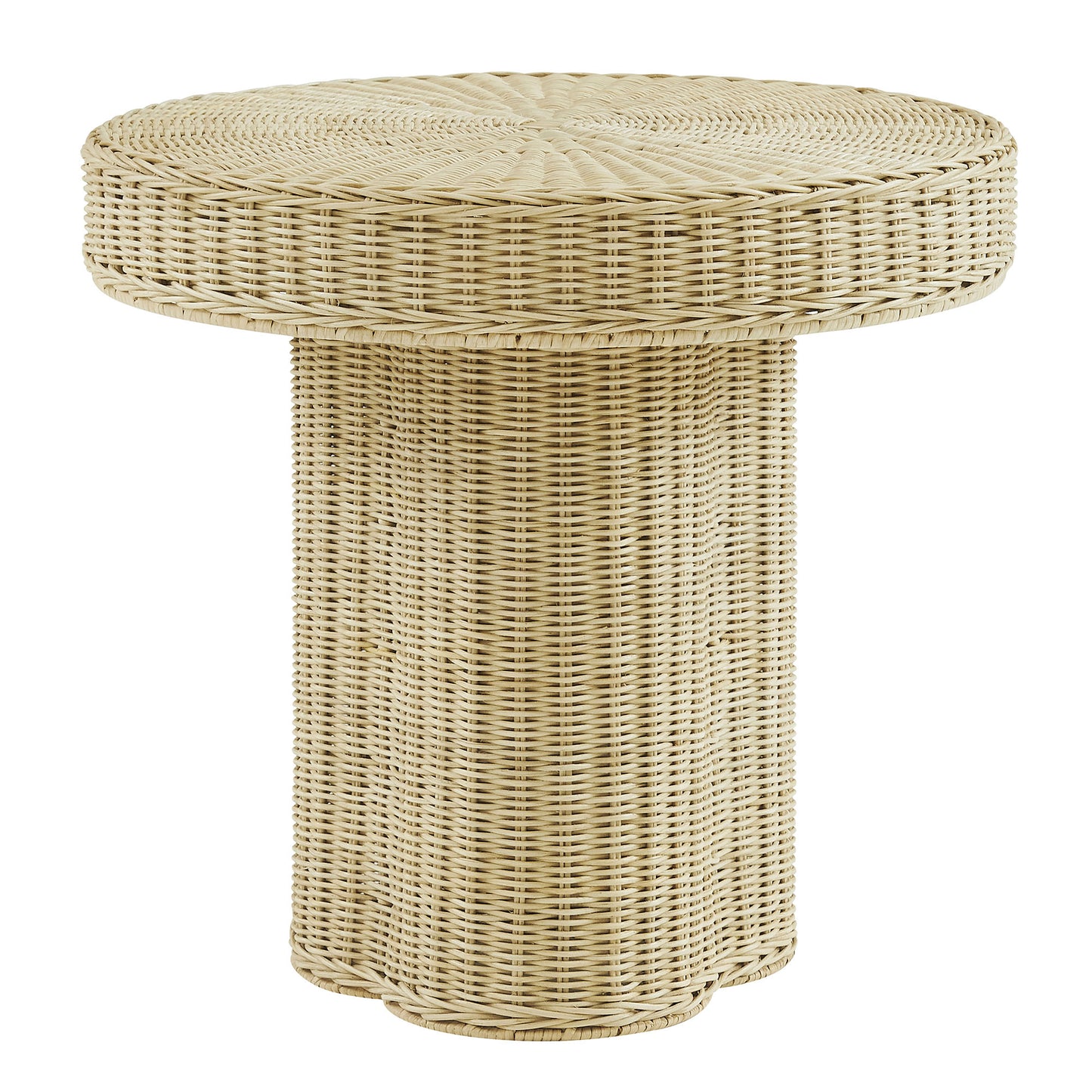 Sarova 20 Inch Natural Rattan Round Pedestal Side Table by Modway EEI-7913