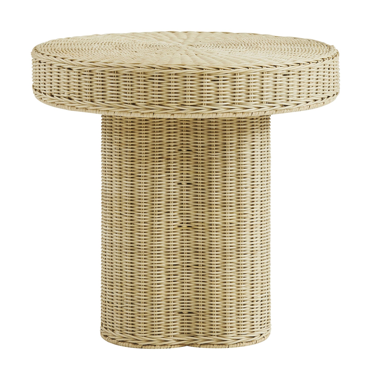 Sarova 20 Inch Natural Rattan Round Pedestal Side Table by Modway EEI-7913