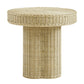 Sarova 20 Inch Natural Rattan Round Pedestal Side Table by Modway EEI-7913