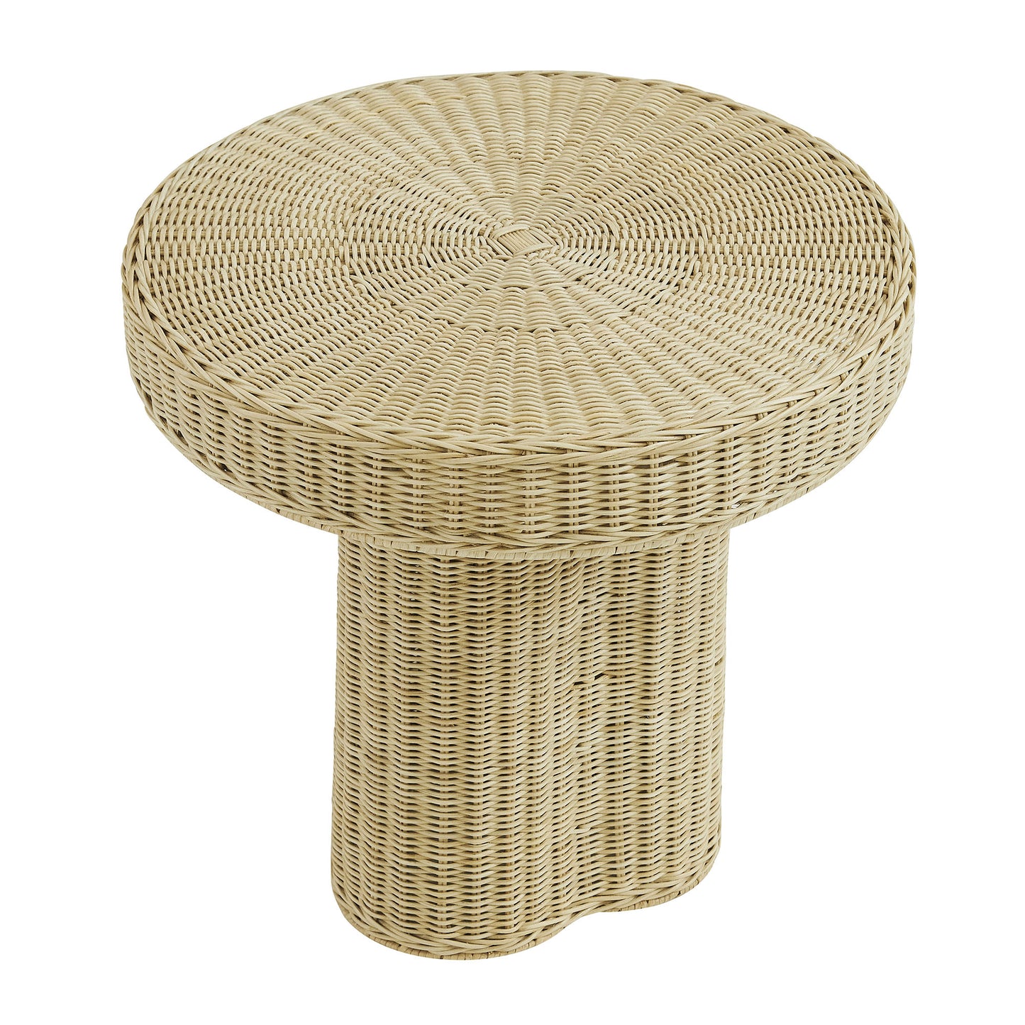 Sarova 20 Inch Natural Rattan Round Pedestal Side Table by Modway EEI-7913