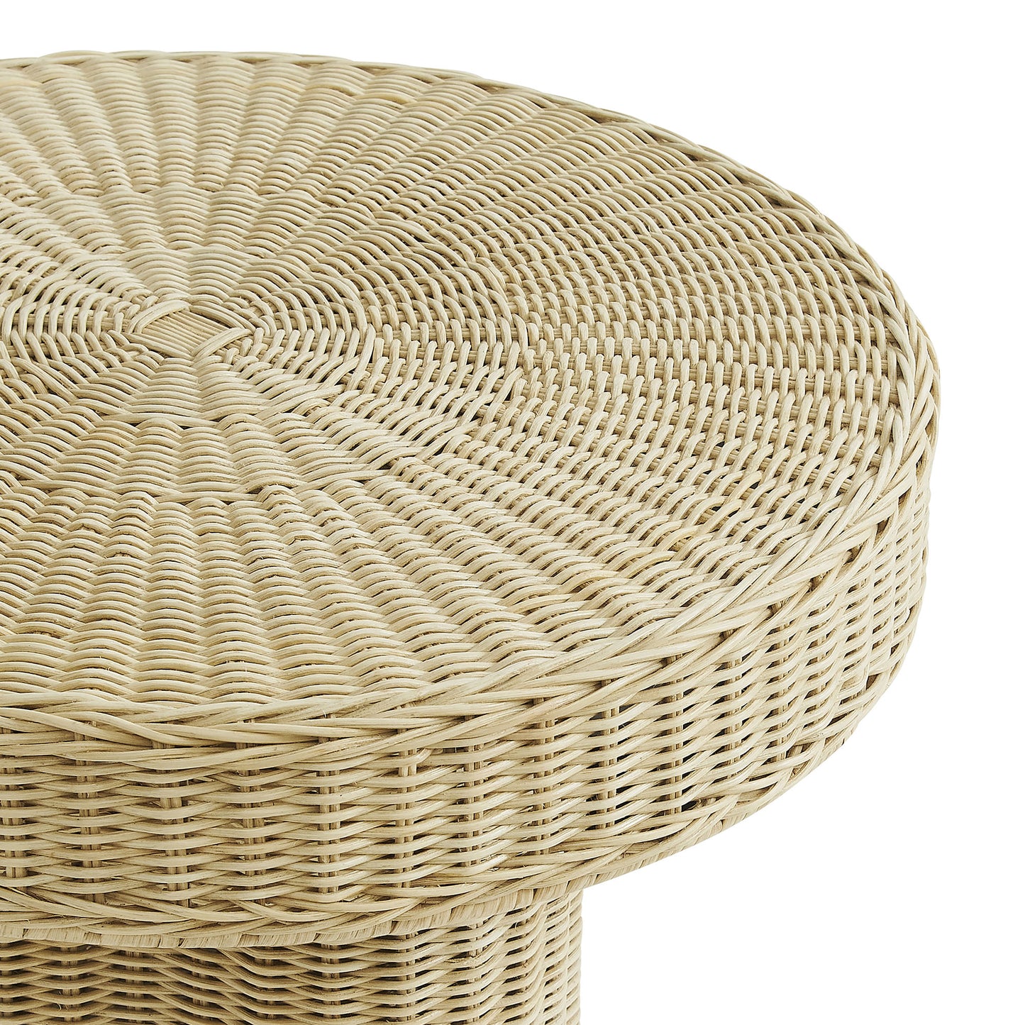 Sarova 20 Inch Natural Rattan Round Pedestal Side Table by Modway EEI-7913