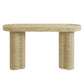 Sarova 59 Inch Natural Rattan Oval Console Table by Modway EEI-7915