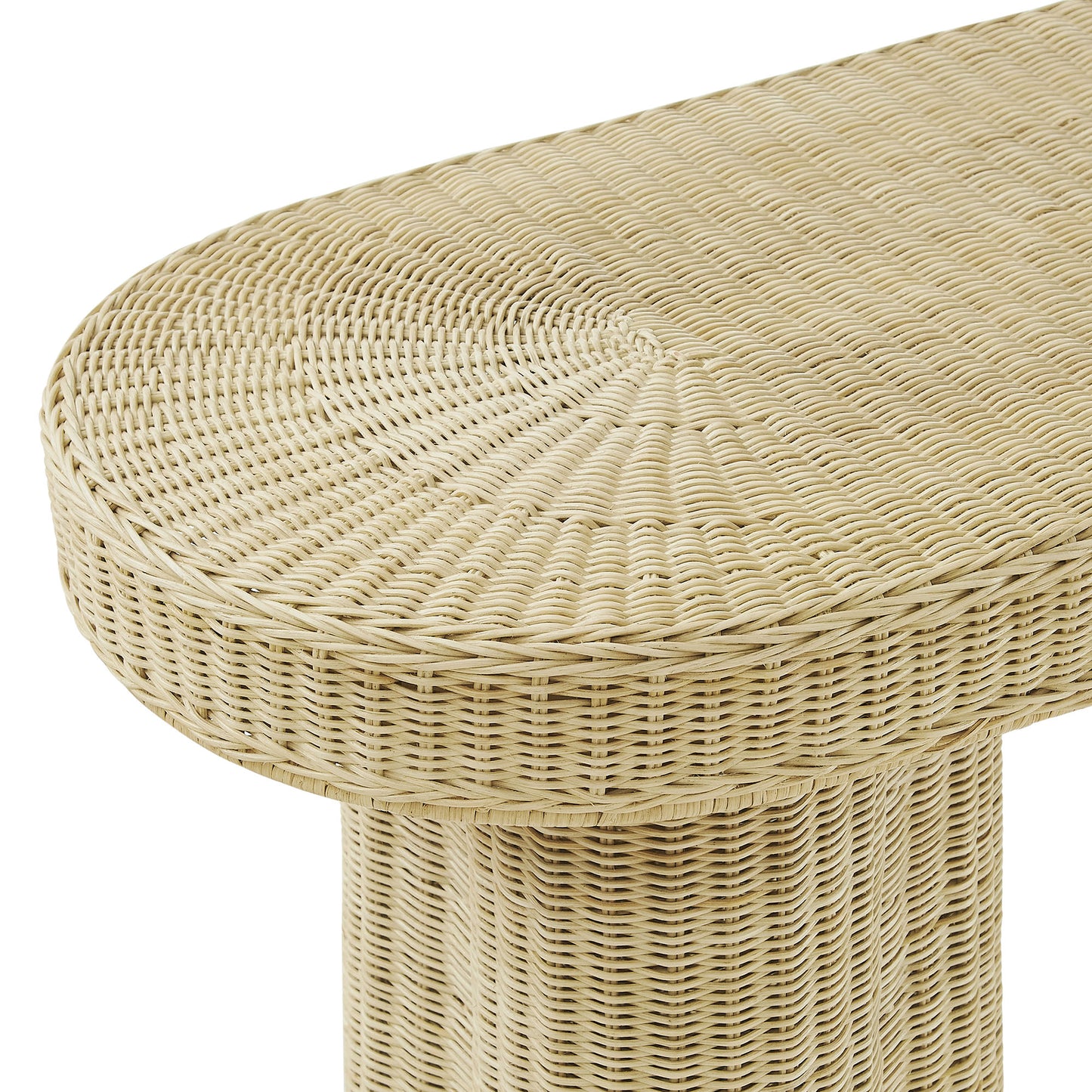 Sarova 59 Inch Natural Rattan Oval Console Table by Modway EEI-7915