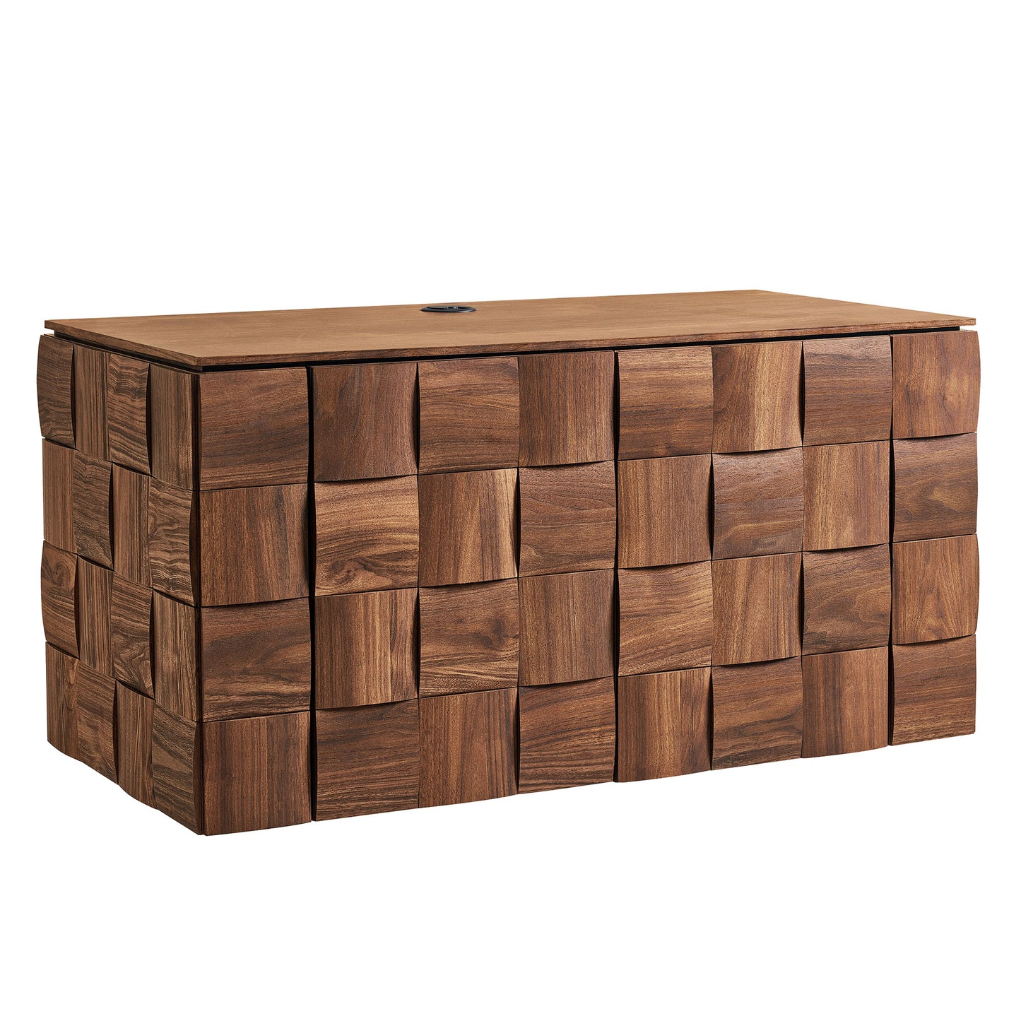 Duskin 39 Inch Geometric Block Design Wall Mounted TV Stand by Modway EEI-7932