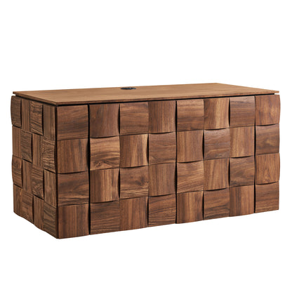 Duskin 39 Inch Geometric Block Design Wall Mounted TV Stand by Modway EEI-7932