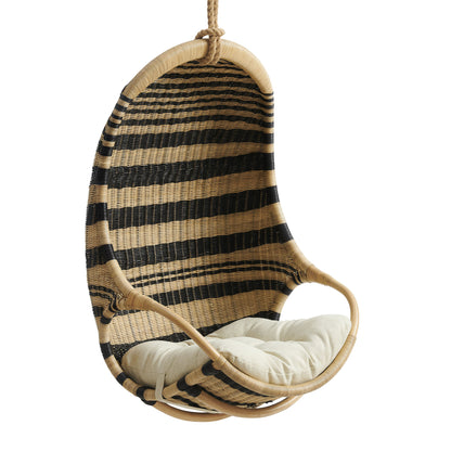 Carlo Two-Tone Woven Natural Rattan Hanging Chair by Modway EEI-7934