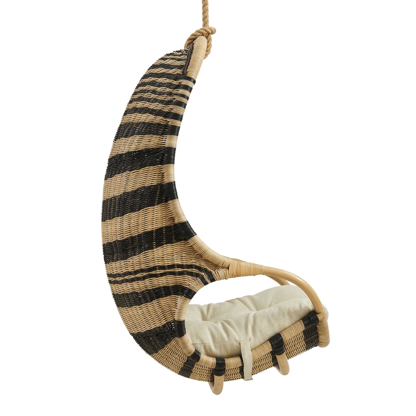 Carlo Two-Tone Woven Natural Rattan Hanging Chair by Modway EEI-7934