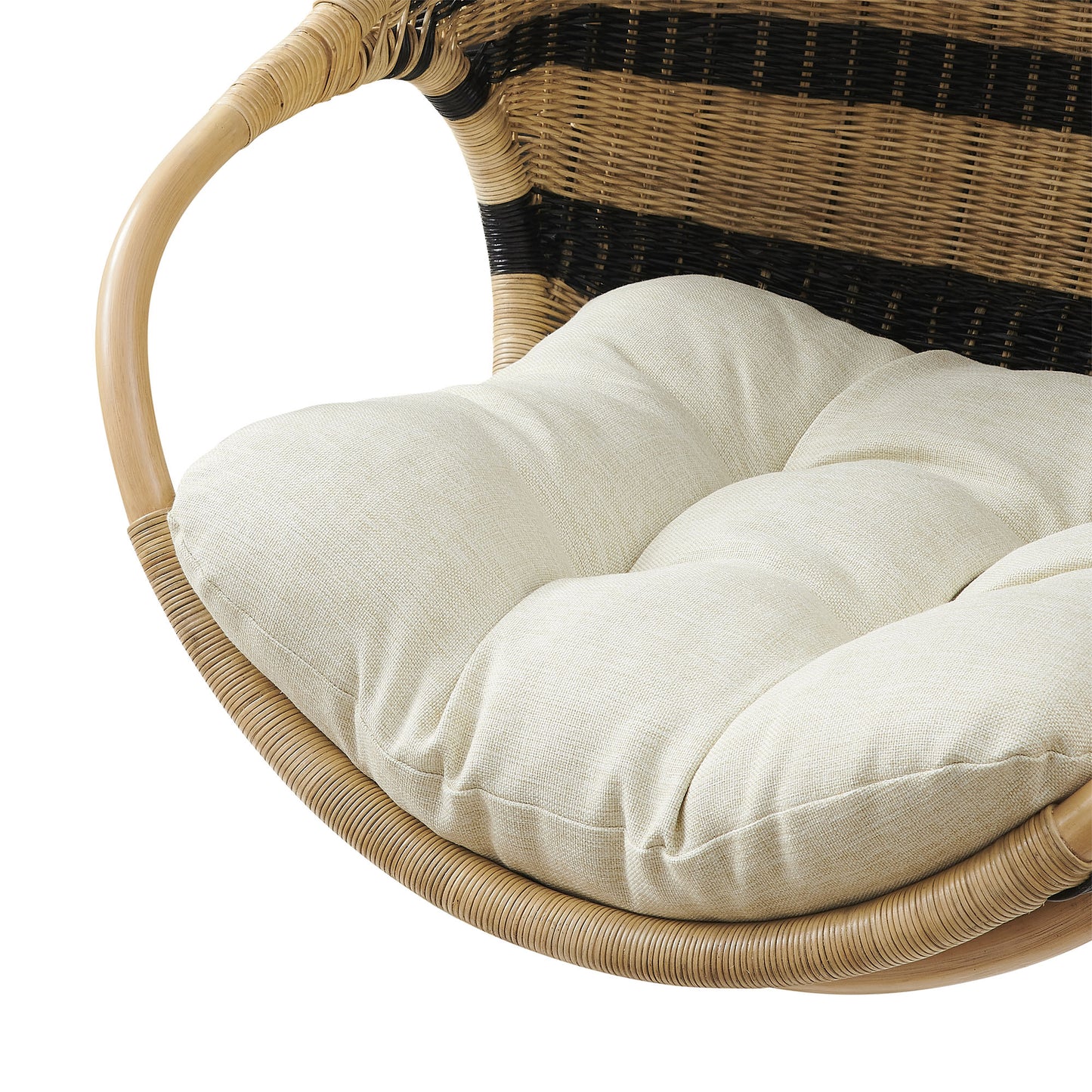 Carlo Two-Tone Woven Natural Rattan Hanging Chair by Modway EEI-7934