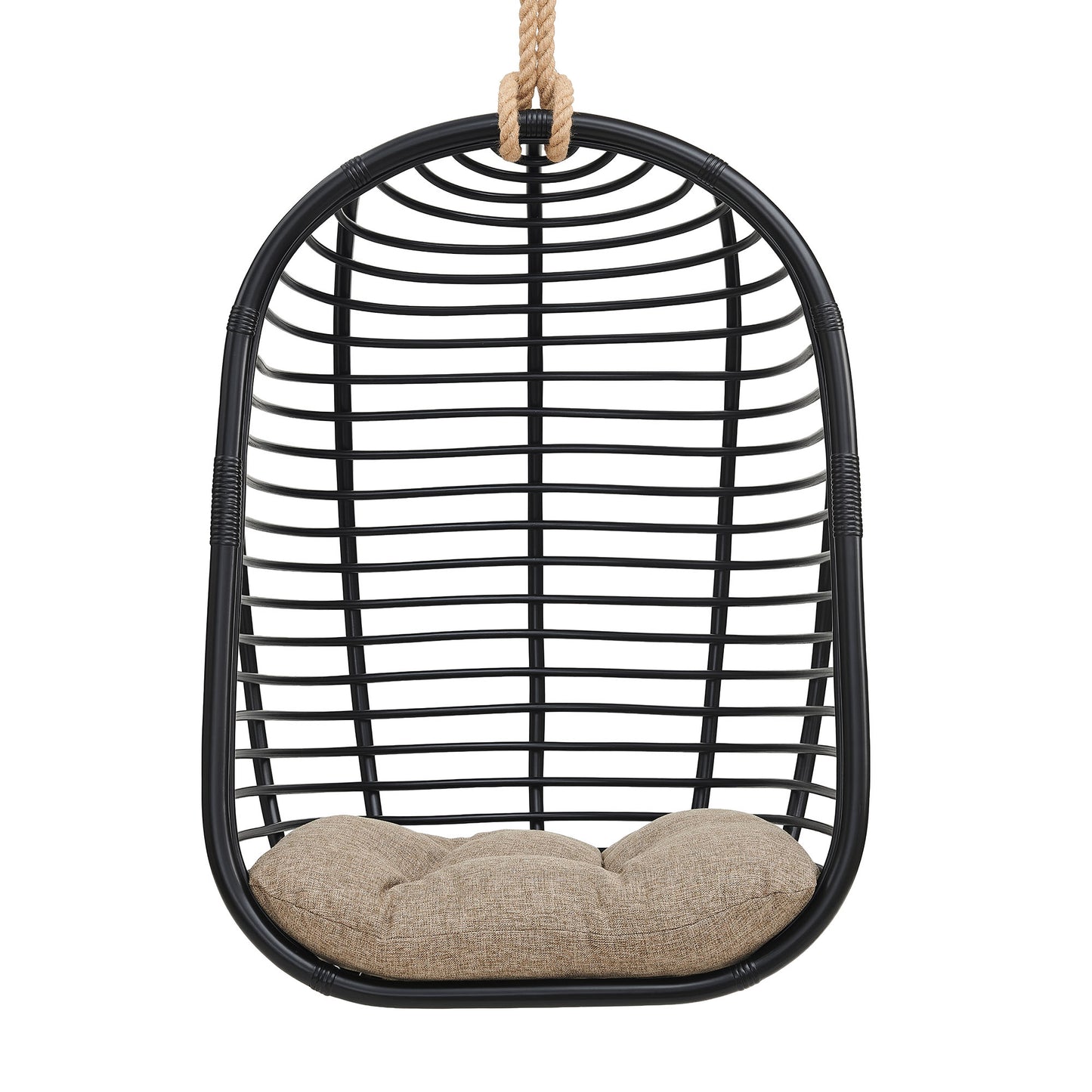 Neve Open Rib Weave Natural Rattan Hanging Chair by Modway EEI-7935