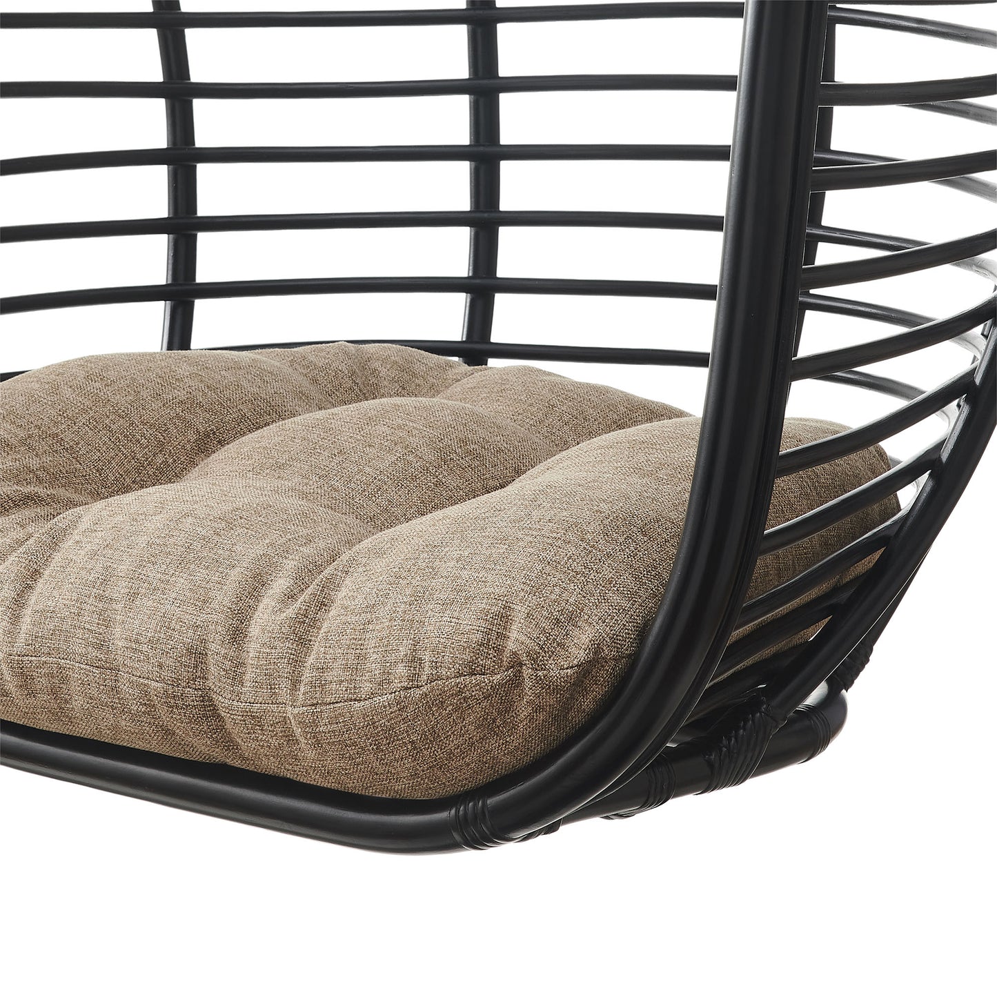 Neve Open Rib Weave Natural Rattan Hanging Chair by Modway EEI-7935