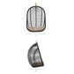 Neve Open Rib Weave Natural Rattan Hanging Chair by Modway EEI-7935