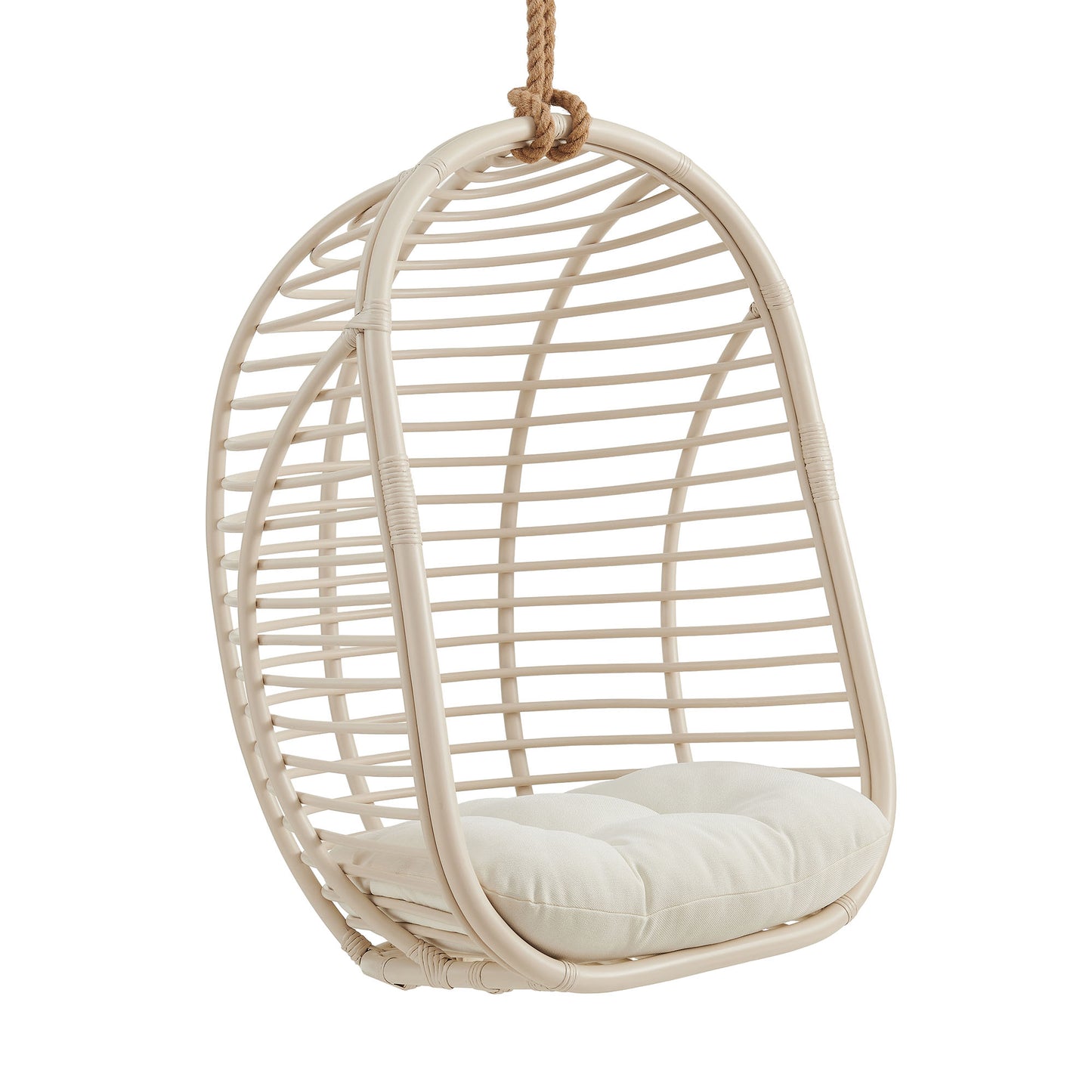 Neve Open Rib Weave Natural Rattan Hanging Chair by Modway EEI-7936