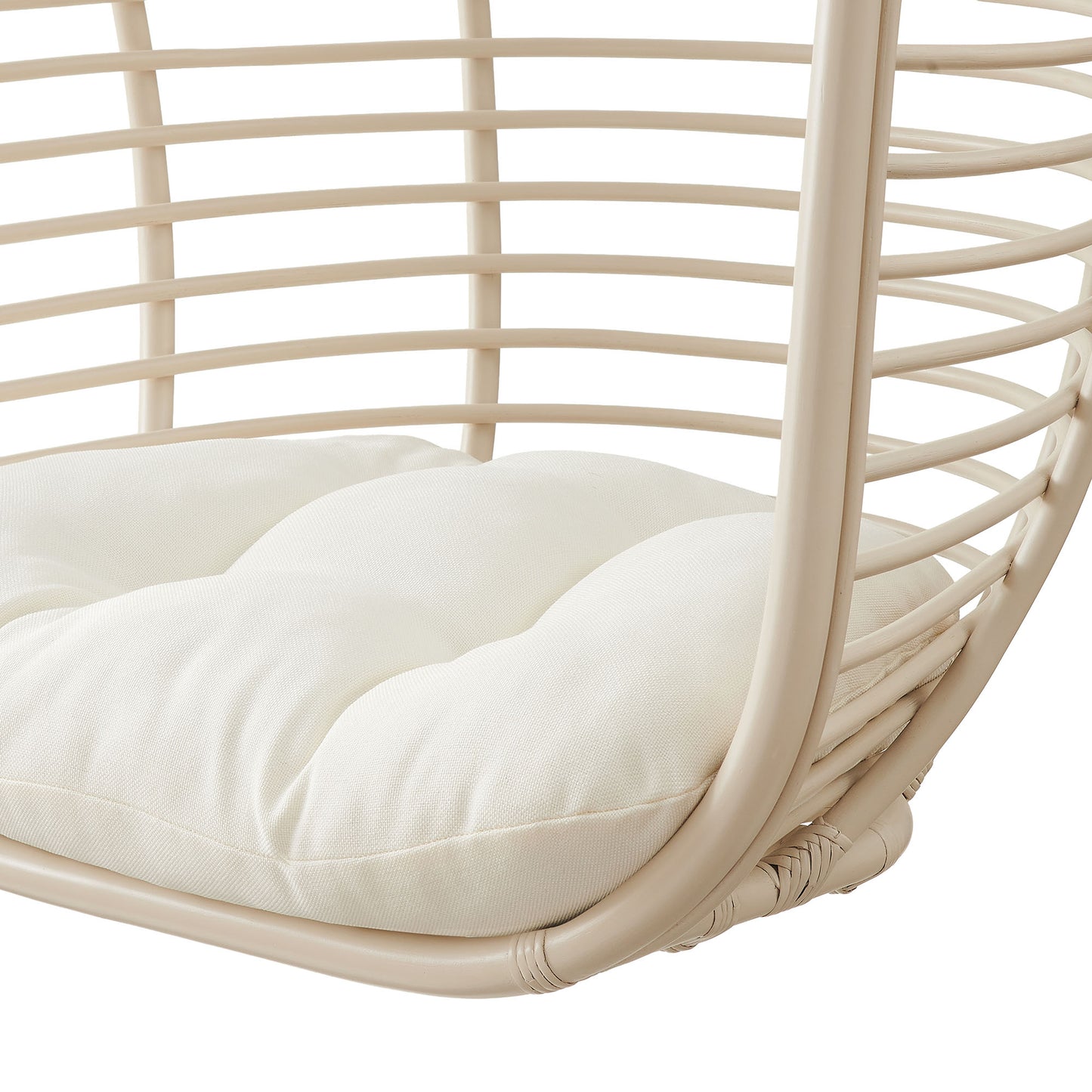 Neve Open Rib Weave Natural Rattan Hanging Chair by Modway EEI-7936