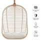 Neve Open Rib Weave Natural Rattan Hanging Chair by Modway EEI-7936