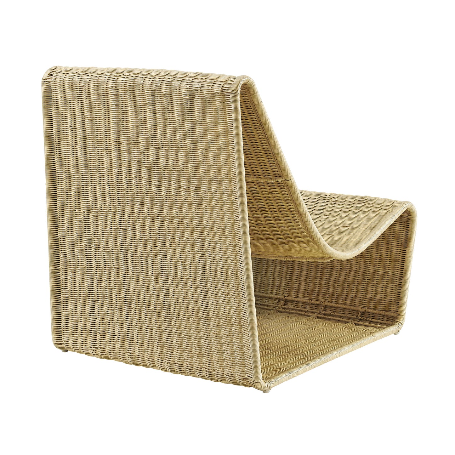 Eira Continuous Curved Natural Rattan Lounge Chair by Modway EEI-7937