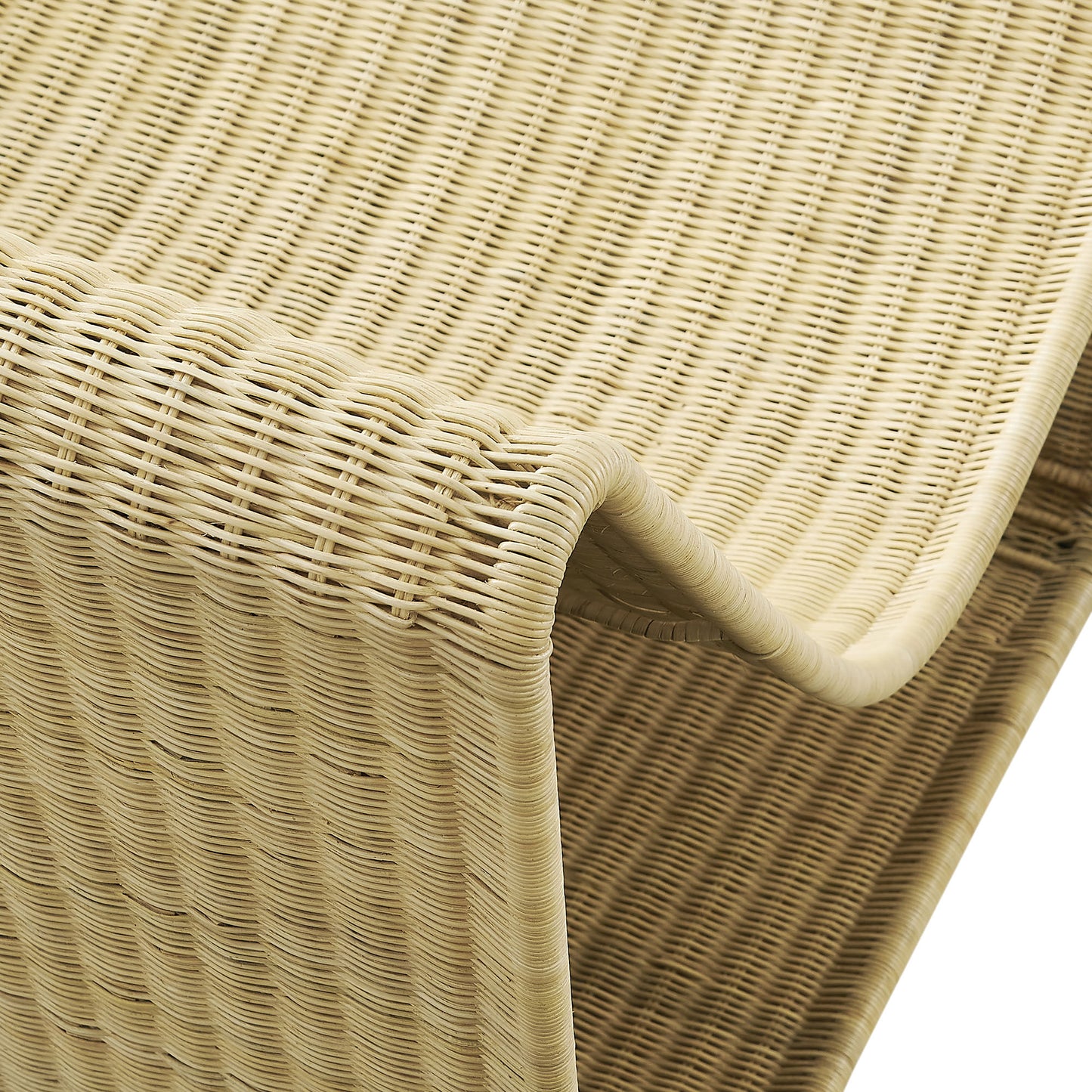 Eira Continuous Curved Natural Rattan Lounge Chair by Modway EEI-7937