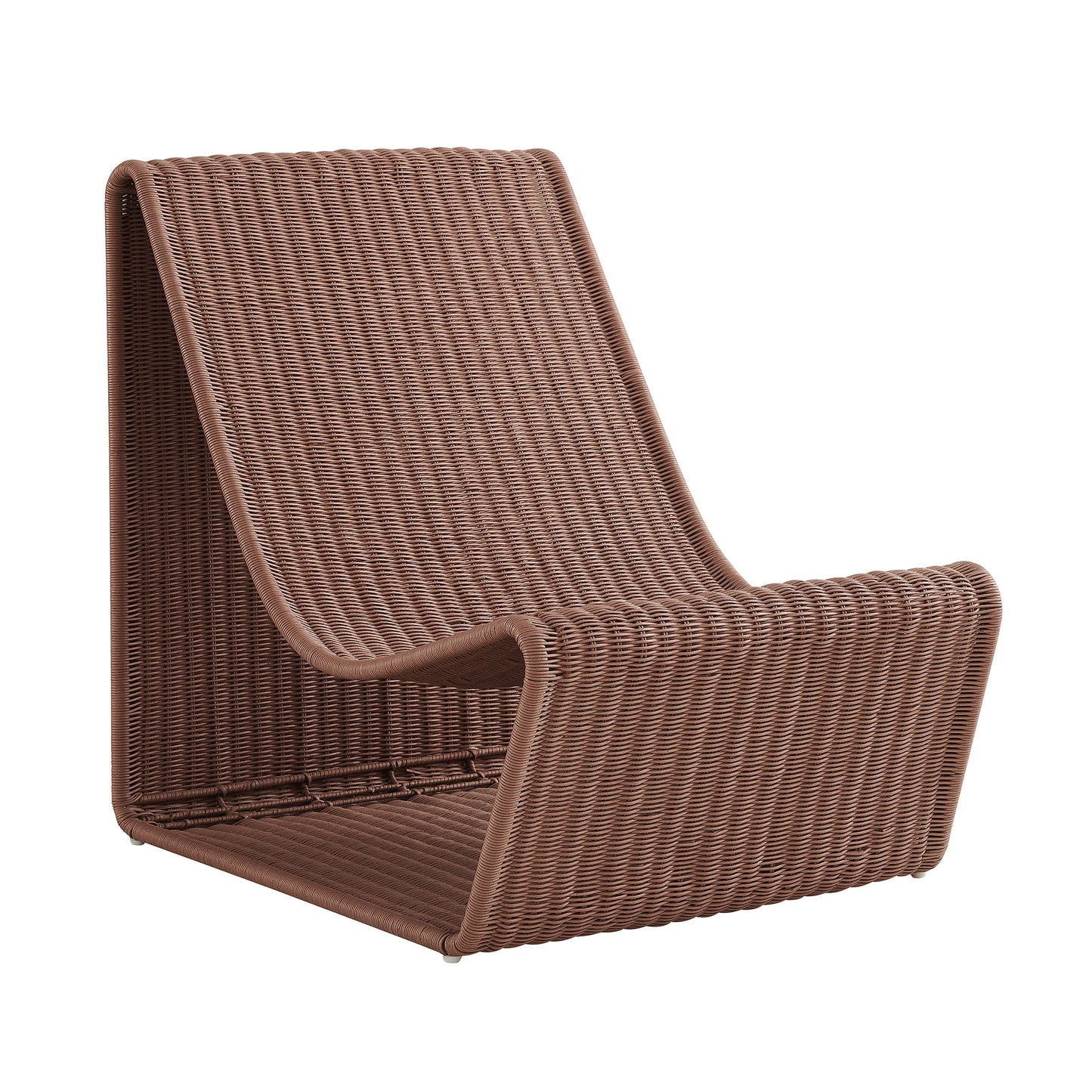 Eira Continuous Curved Natural Rattan Lounge Chair by Modway EEI-7938