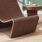 Eira Continuous Curved Natural Rattan Lounge Chair by Modway EEI-7938