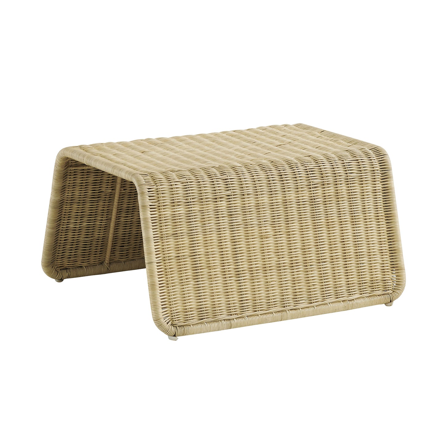 Eira Waterfall Natural Rattan Ottoman by Modway EEI-7939