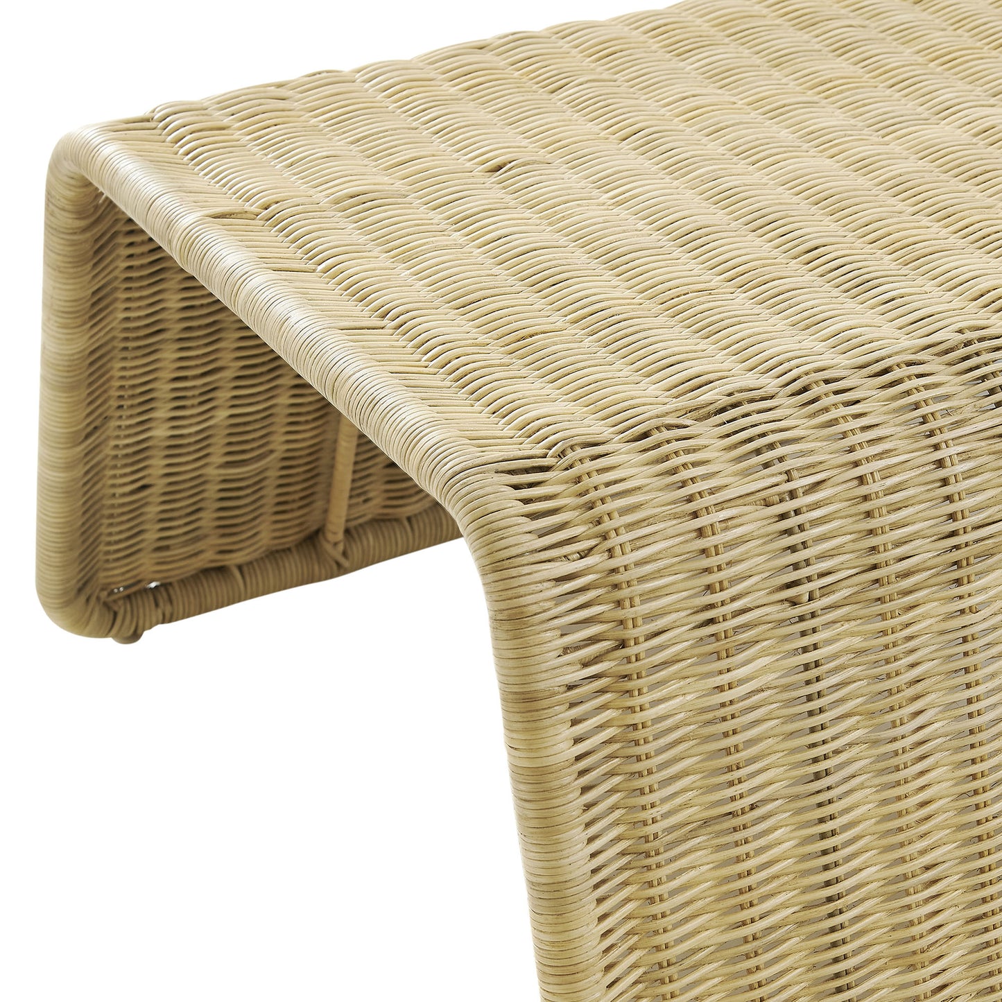 Eira Waterfall Natural Rattan Ottoman by Modway EEI-7939