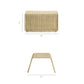 Eira 2 Piece Continuous Curved Natural Rattan Lounge Chair and Ottoman Set by Modway EEI-7944
