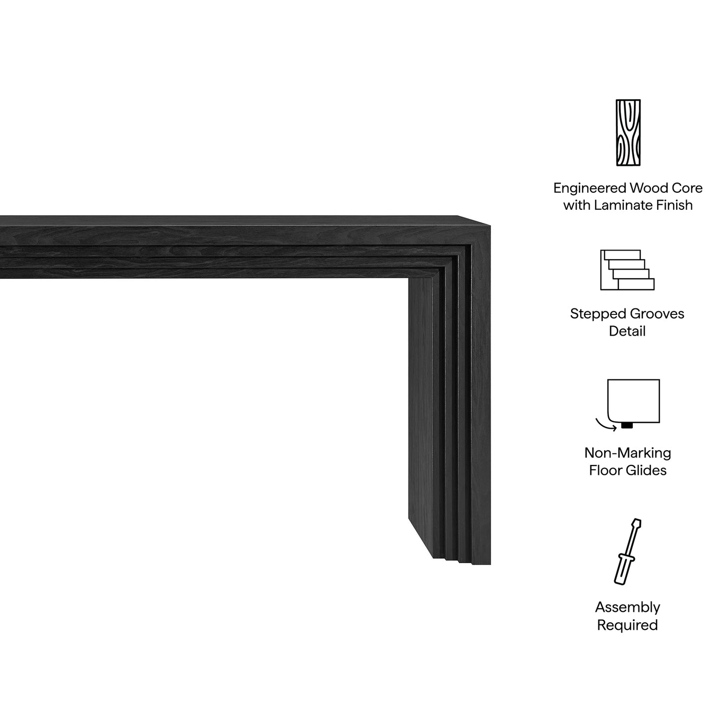 Olney 63 Inch Fluted Console Table by Modway EEI-7960