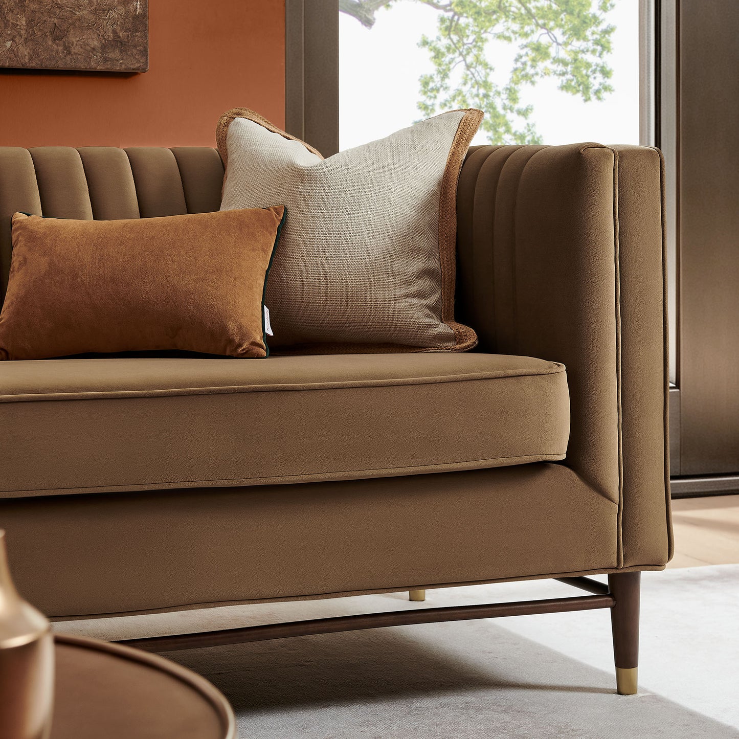 Devote 93 Inch Performance Velvet Channel Tufted Sofa by Modway EEI-7996