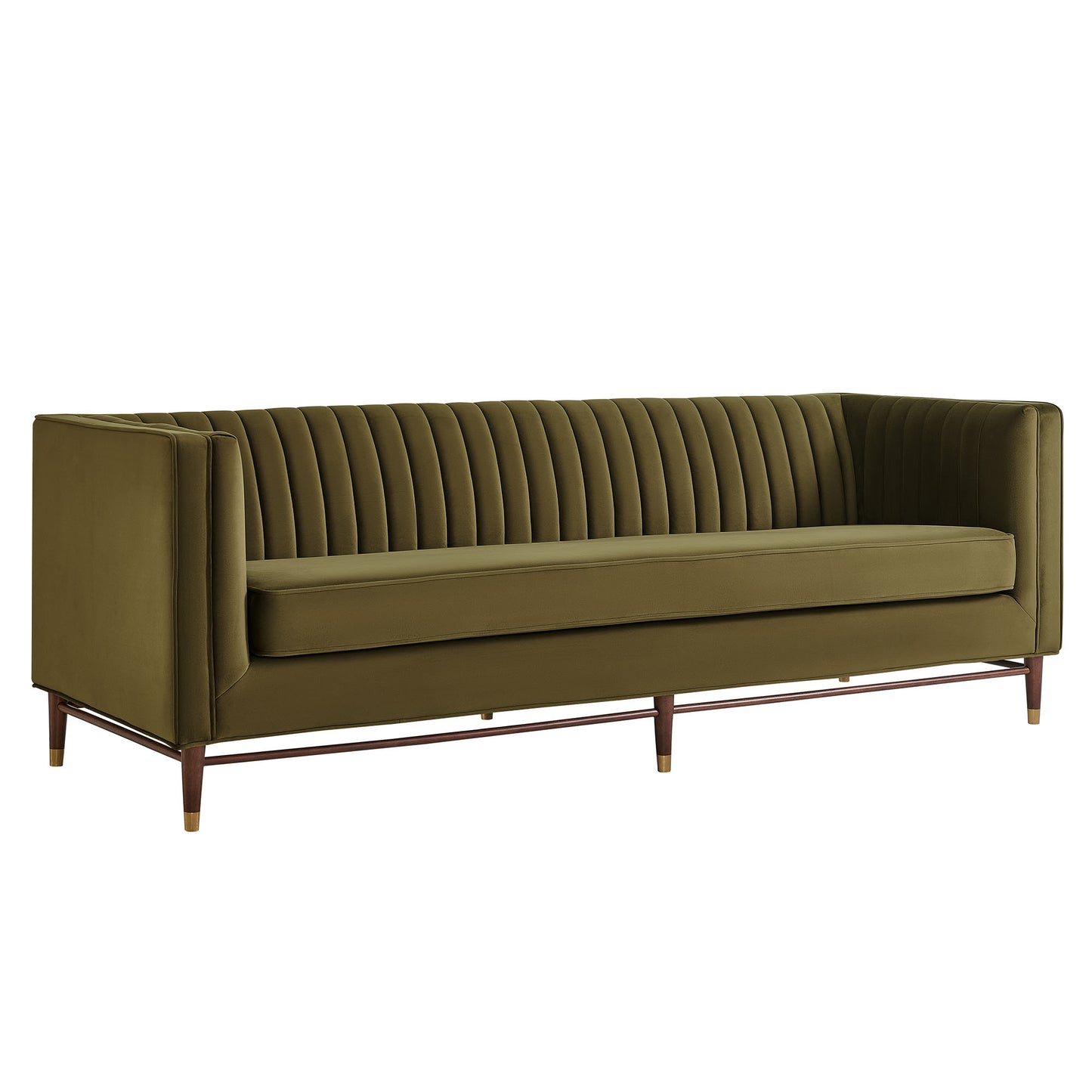 Devote 93 Inch Performance Velvet Channel Tufted Sofa by Modway EEI-7996