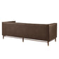 Devote 93 Inch Vegan Leather Channel Tufted Sofa by Modway EEI-7997