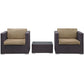 Burrow 3 Piece Outdoor Patio Sofa Set by Modway EEI-995