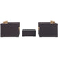 Burrow 3 Piece Outdoor Patio Sofa Set by Modway EEI-995