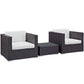 Burrow 3 Piece Outdoor Patio Sofa Set by Modway EEI-995