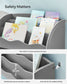 SONGMICS Toy and Book Organizer for Kids, Kids Bookshelf and Toy Storage – Dove Gray