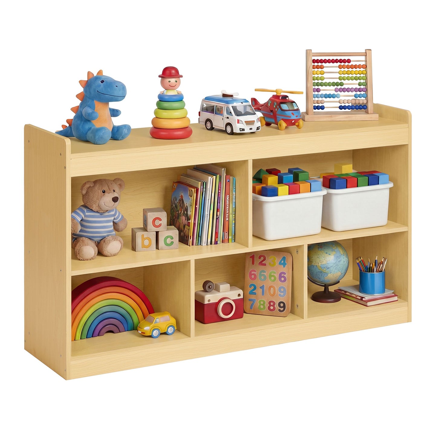 SONGMICS Kids' Toy Storage Shelf – Beech Beige | UGKR052YZ01