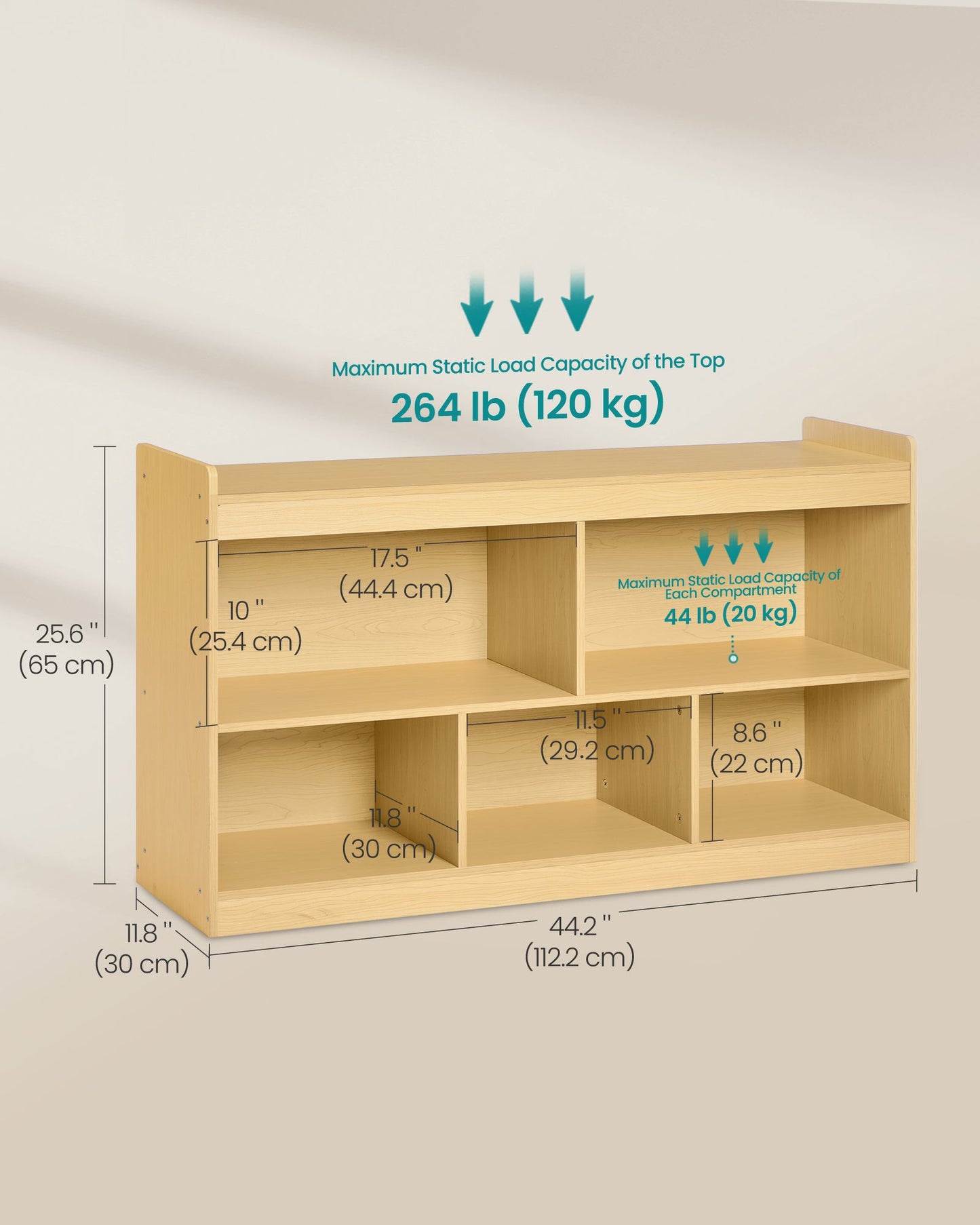 SONGMICS Kids' Toy Storage Shelf – Beech Beige | UGKR052YZ01