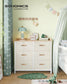 Water-Resistant Kids Dresser with 6 Drawers Sand Beige