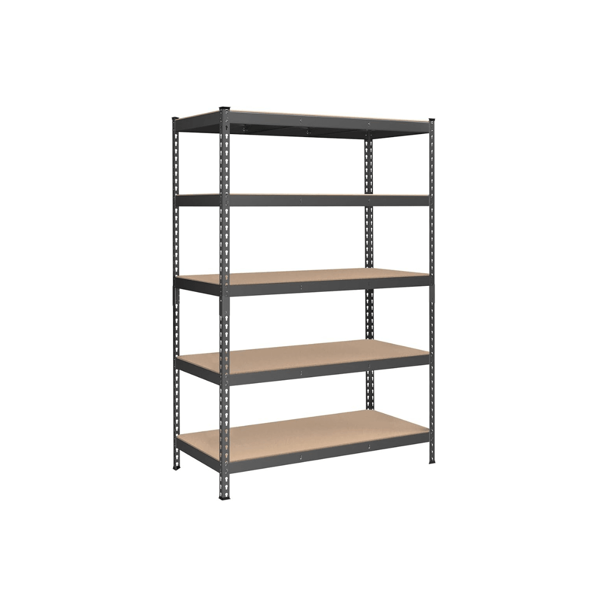 5-Tier Gray Storage Shelves