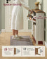 VASAGLE Liry Shoe Storage Cabinet Organizer with 2 Flip Drawers Fits 12 to 16 Pairs Rustic White | UHSC201W01
