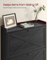 VASAGLE Shoe Storage Cabinet Organizer with 2 Flip Drawers | UHSC203BJ01S