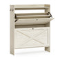 VASAGLE Shoe Storage Cabinet Organizer with 2 Flip Drawers | UHSC203WJ01S