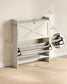 VASAGLE Shoe Storage Cabinet Organizer with 2 Flip Drawers | UHSC203WJ01S