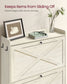 VASAGLE Shoe Storage Cabinet Organizer with 2 Flip Drawers | UHSC203WJ01S
