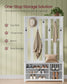 VASAGLE Hall Tree Coat Rack, Shoe Bench, 13.8 X 31.9 X 70.9 Inches, White – Matte White