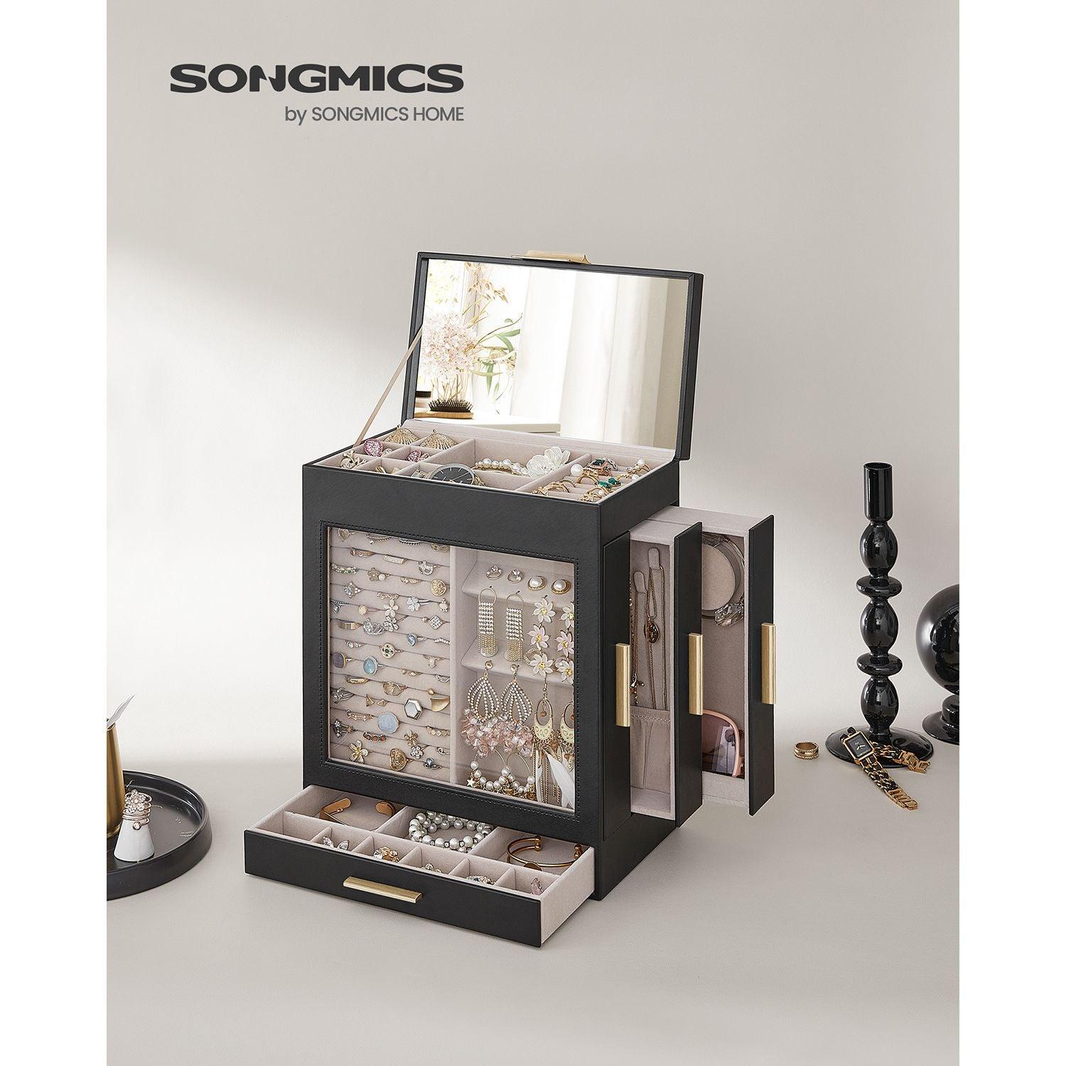 5-Layer Jewelry Box with 3 Side Drawers FredCo