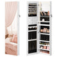 SONGMICS 55 Inches Tall Spacious Jewelry Cabinet – Cloud White