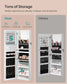 SONGMICS 55 Inches Tall Spacious Jewelry Cabinet – Cloud White