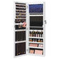 SONGMICS Jewelry Cabinet with LED Lights and Full Length Mirror White – Ink Black and White
