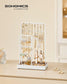 Jewelry Holder with Metal Frame and Velvet Tray White FredCo
