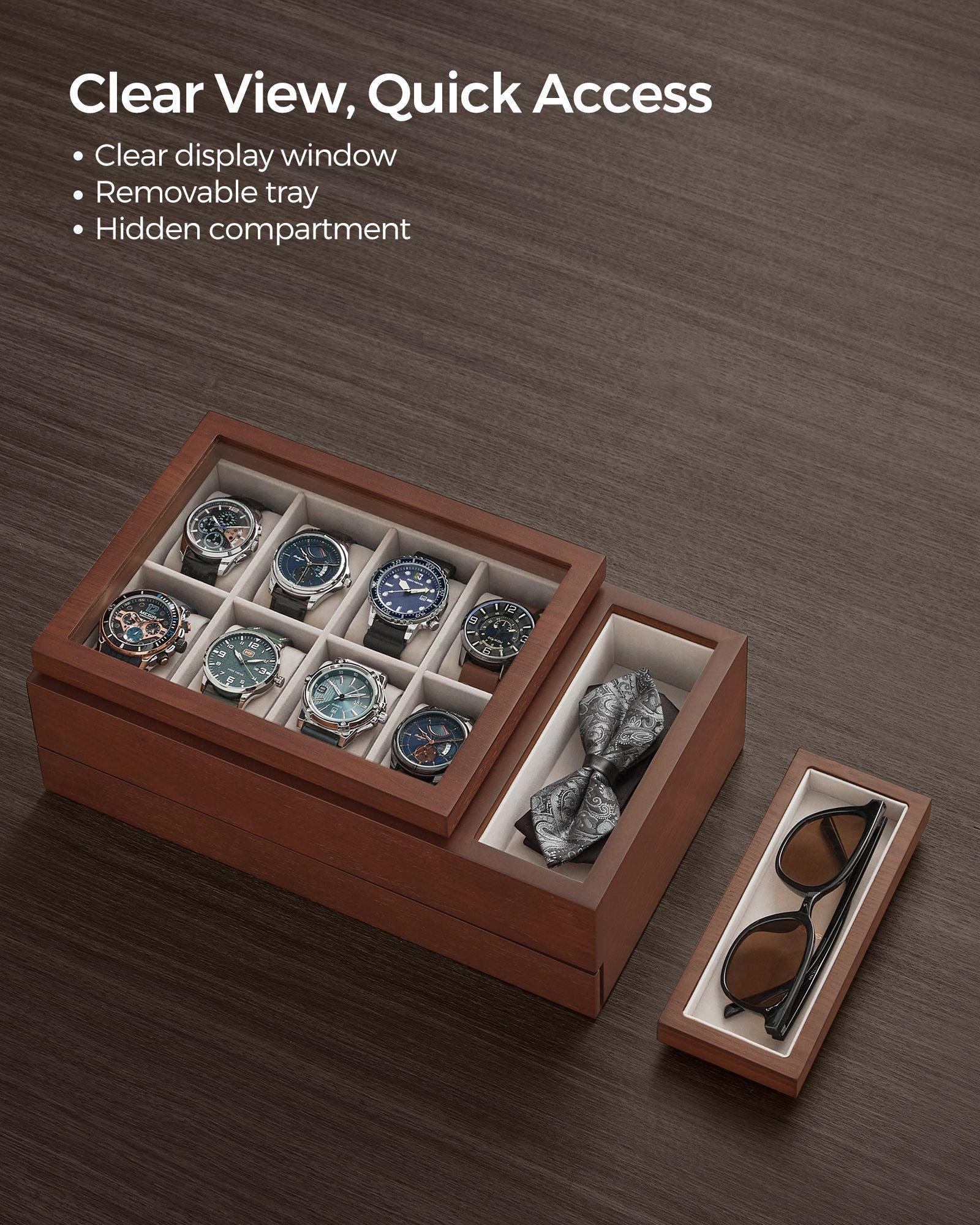 8-Slot Wooden Watch Box FredCo