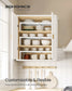 SONGMICS Spice Rack Set, 4-Tier, Metal, Matte White